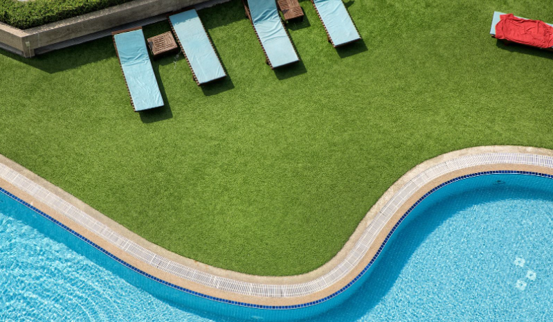 Artificial Grass Around Pool San Diego
